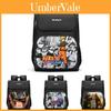 Mochila Escolar Naruto Sasuke Grande Capacidade Tecido Oxford Camada Dupla