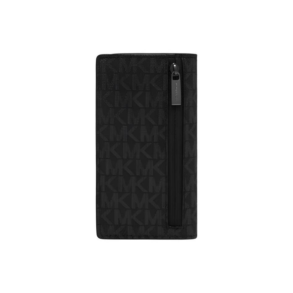 Michael Kors Mk Cooper Monogram Print Foldable Faux Leather Card Holder Men accessories Black 36F3COLD1BBLACK