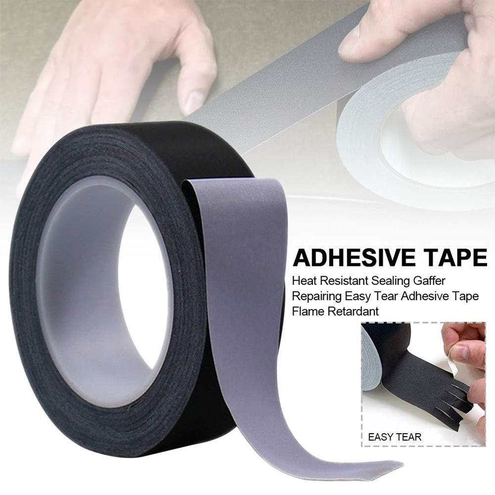 High Temperature Acetate Cloth Tape Insulating Flame Retardant Acetic Acid Adhesive Tape Black Electrical Insulation Tape Cables