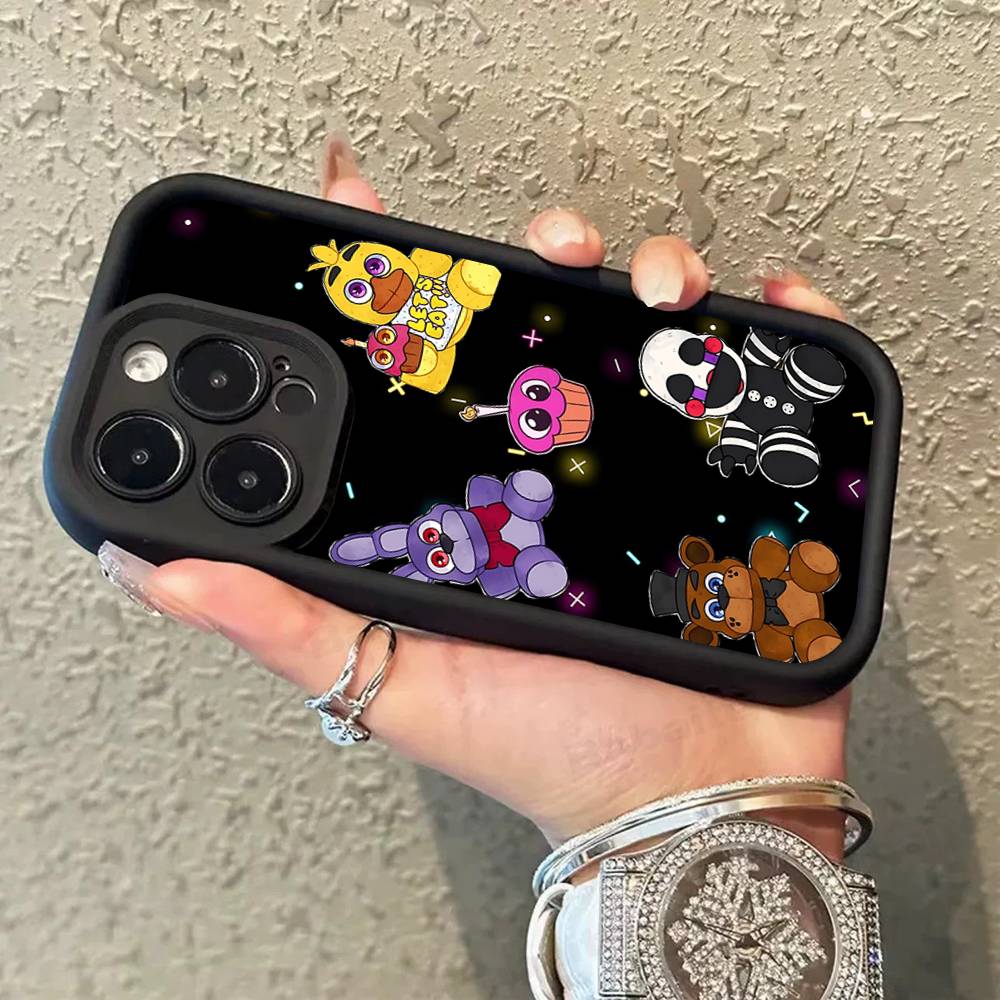 Fnaf Five-nights-At-Freddys Custodia per Telefono Anime Per iPhone 11 12 13 16 15 17 14 Pro Max Morbida Custodia Cover in Silicone