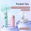 Ventilador de Mão de Bolso Mini Lanterna LED Espelho de Maquilhagem Carregador Portátil Power Bank para iPhone 16 Huawei Xiaomi Samsung