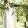 Artificial Wedding Arch Flowers Backdrop Decor Flower Garland Floral Swag for Home
