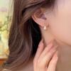 S925 Sterling Silver 18K Gold Plated Teardrop Zircon Earrings - Women's High-End Dangle Earrings with Exquisite Design