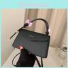 Fashionable Pu Leather Small Square Handbag Trendy Street Style Shoulder Bag For Women