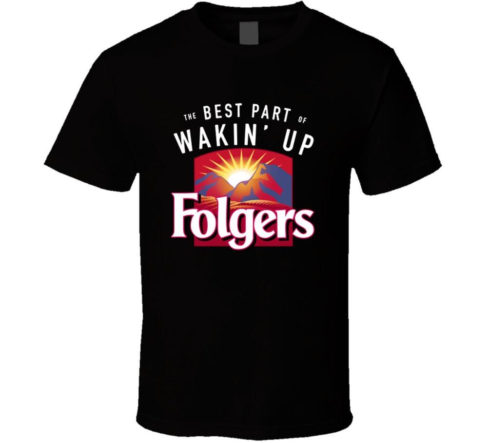 

Folgers Coffee Drink Cool Fan T Shirt Mens Womens Tees Top M