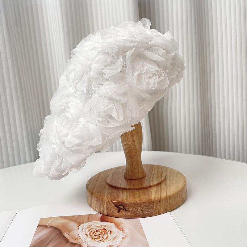 Korean Rose-Inspired Vintage Women's Beret