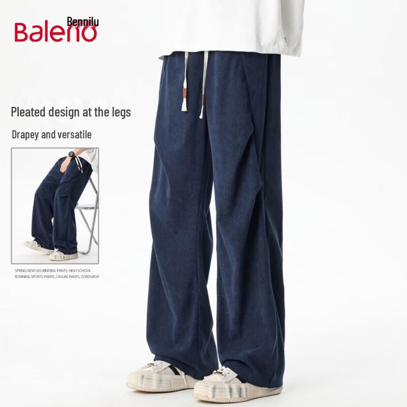 Baleno Men s Corduroy Loose Straight Casual Pants XL