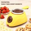 MultiOutools Mini Elektryczny Zestaw do Fondue z Widelczykami do Maczania, Garnek do Fondue do Rozpuszczania Czekolady i Cukierków, akcesoria kuchenne