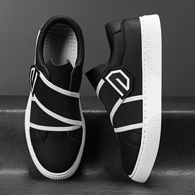Fashion Fashion Men Business Casual Shoes New Anti Slip Outdoor Sneakers Comfortable Wear-resistant Walking Shoes Leather Walking Shoes