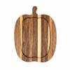 1pair Solid Wood Pumpkin Cutting Board Pumpkin Shaped Natural Color Ghost Serving Tray Smooth Edge Thick Design