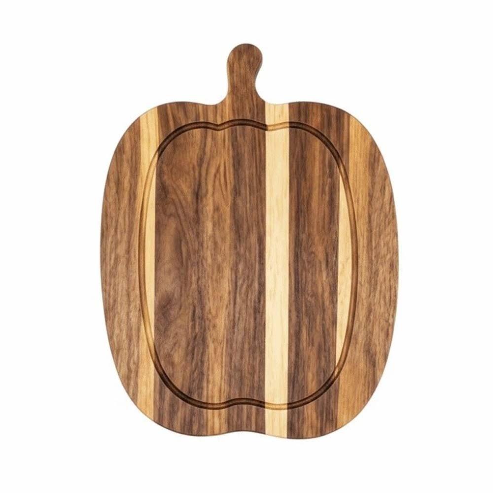 1pair Solid Wood Pumpkin Cutting Board Pumpkin Shaped Natural Color Ghost Serving Tray Smooth Edge Thick Design