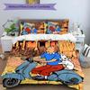 Juego de ropa de cama de 3 piezas El Tintín1, juego de funda nórdica incluye funda nórdica y fundas de almohada, decoración de dormitorio y regalo perfecto para todas las estaciones