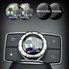 29mm Auto Mittelkonsole Multimedia Knopf Abdeckung Zierknopf Aufkleber für Mercedes Benz AMG GLC C CLA GLA W205 W211 W213 W212 W204