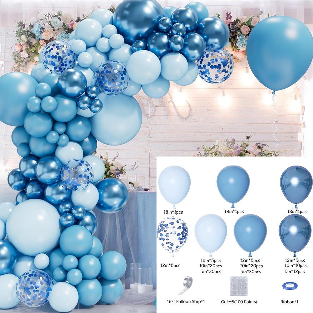 Forest Series Green Balloon Chain Set Children'S Birthday Theme Party Decoration Jungle Arrangement Balloon