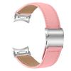 Wrist Strap with Silver Quick Release Connector For Samsung Galaxy Watch6/Watch6 Classic Genuine Leather Watch Band