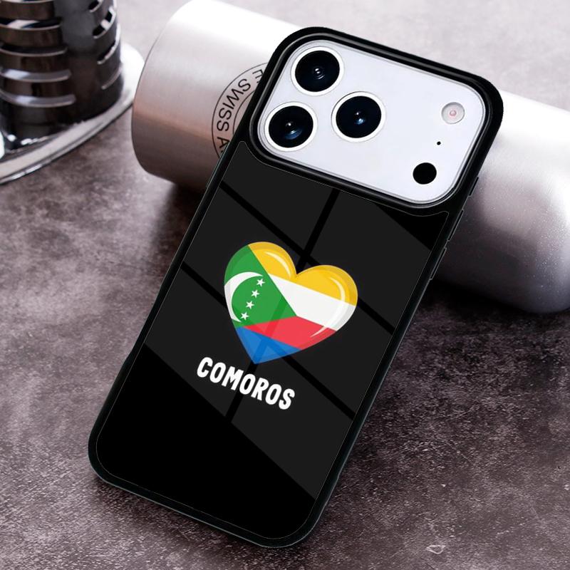 Comoros Flag Phone Case For iPhone 17 16 15 14 13 12 11 Pro Max Plus 17Air Soft Silicone Cover