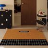 Retro Entrance Door Mat, Geometric Pattern Foot Pad, Dirt Resistant Living Room Entrance Carpet, Simple Home Decorative Mat