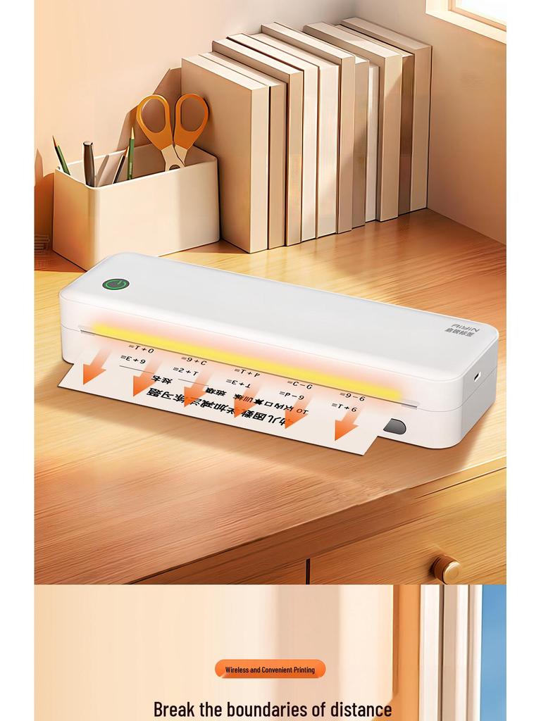 A4 Bluetooth Thermal Label Printer - Portable & Mobile for Home Use