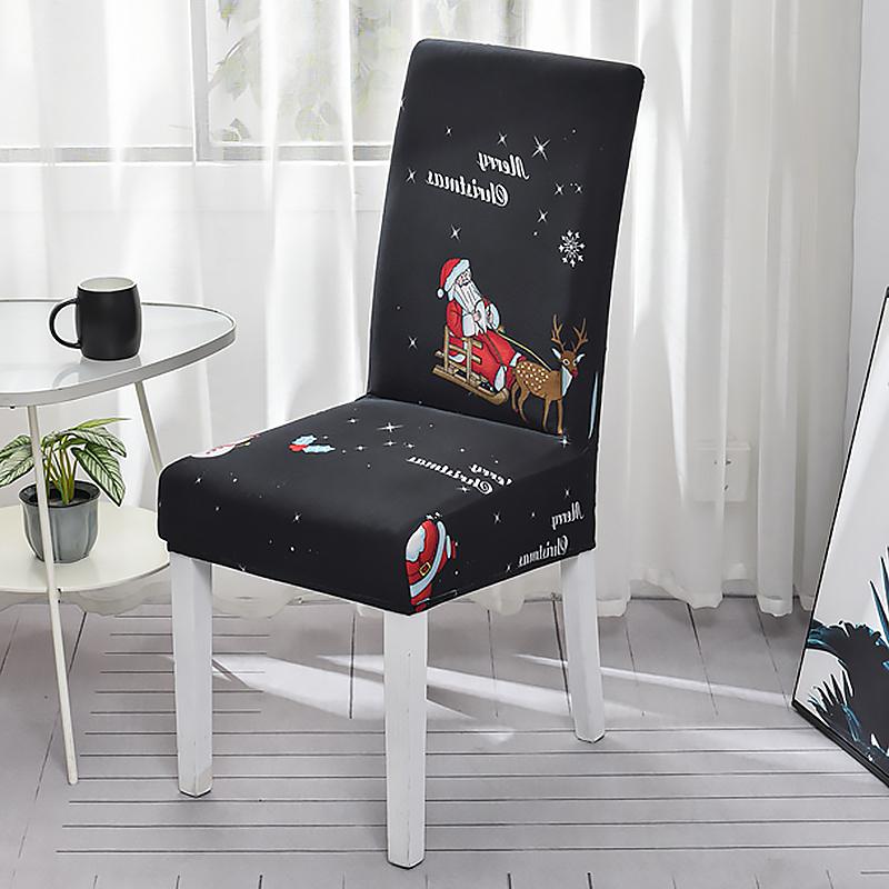 

Рождественский чехол для обеденного стула, эластичный чехол для сиденья, чехлы для стульев для гостиной, кухни, офиса, отеля, банкета, церемонии, вечеринки Universal