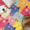 Cute Cartoon Cat Rug Colorful Floor Mat Kitchen Rug Doormat Welcome Mat Bathroom Mat Rug For Bedroom Carpet For Live Room