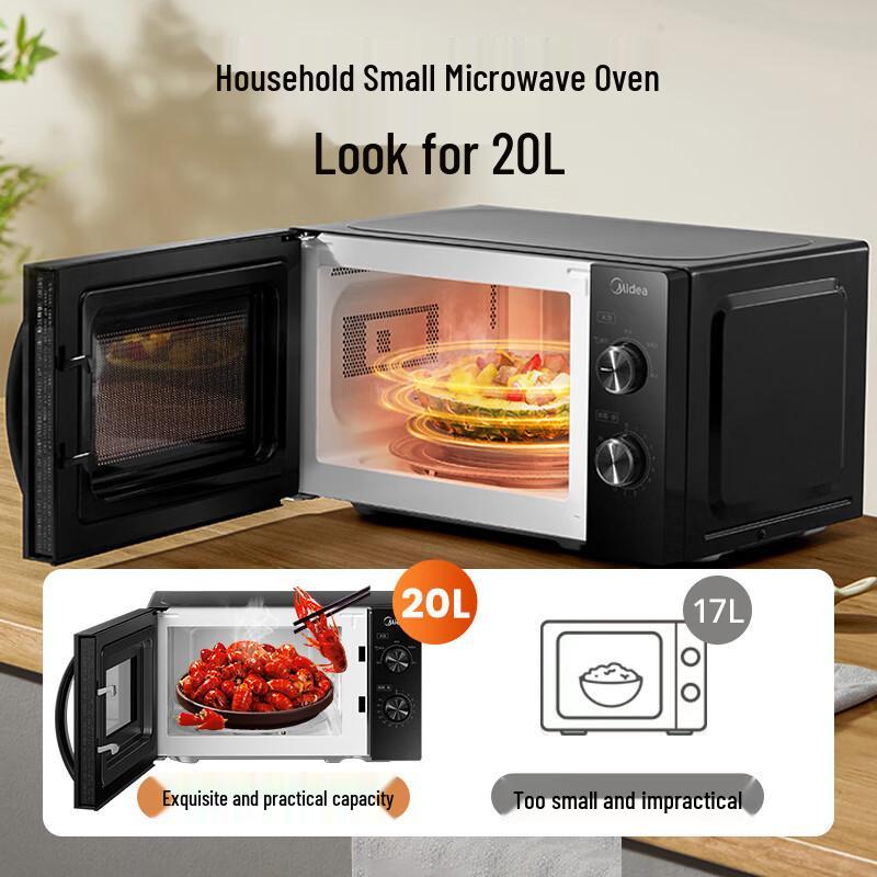 Midea Compact Microwave: Multi-functional, Even Heat, Fast Heating, Easy Operation, Flexible Timing.