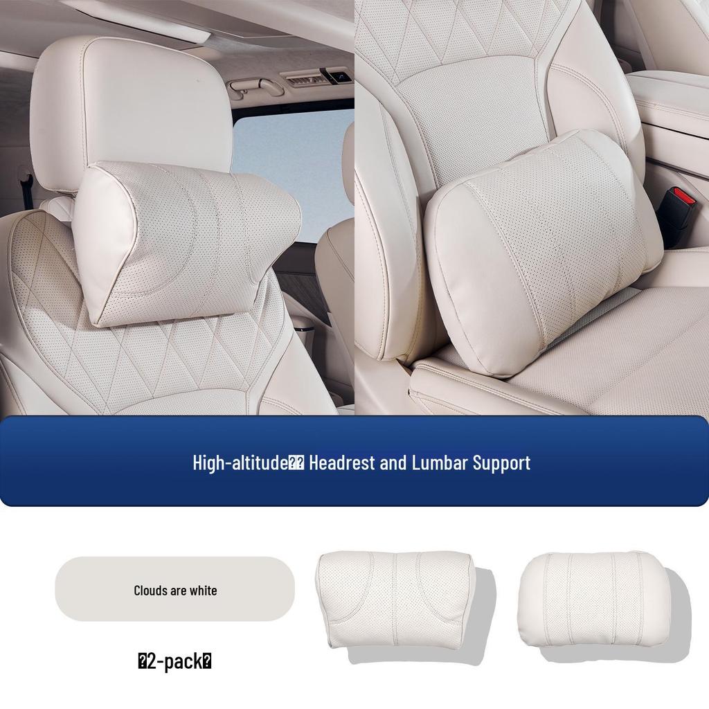 Compatible Wey Gaoshan 7/8/9 Headrest & Lumbar Support Pillow for Car Interior Neck Protection