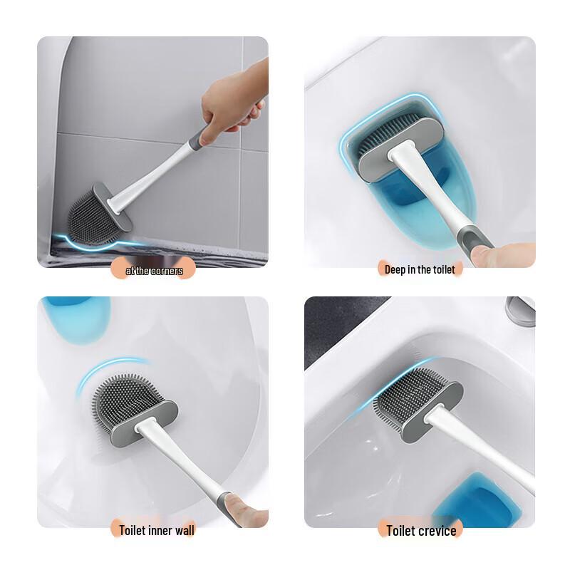 Aige Wall-Mounted Silicone Toilet Brush