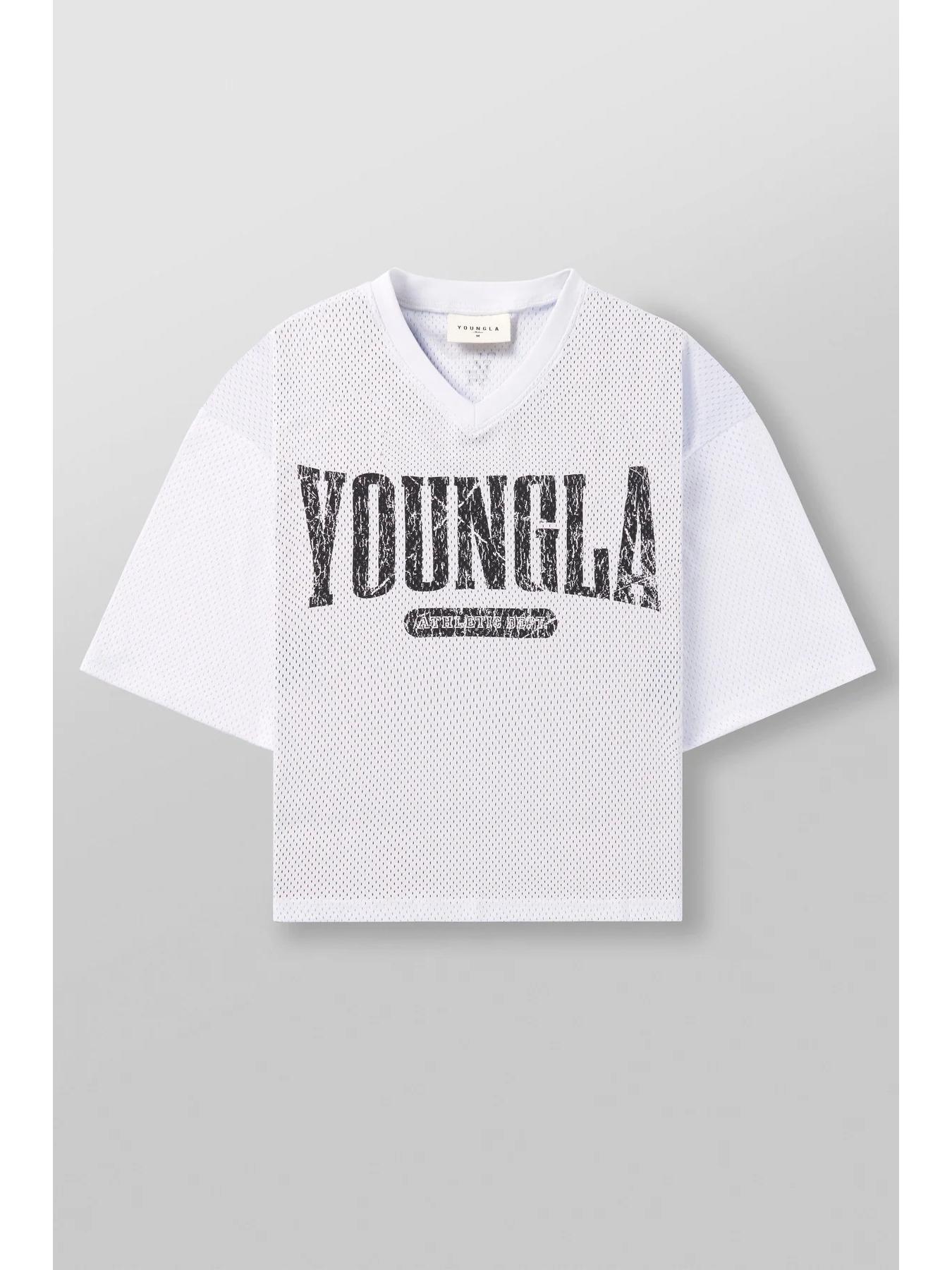 

YOUNGLA Men s Oversized Quick-Dry Mesh Sports T-Shirt Medium