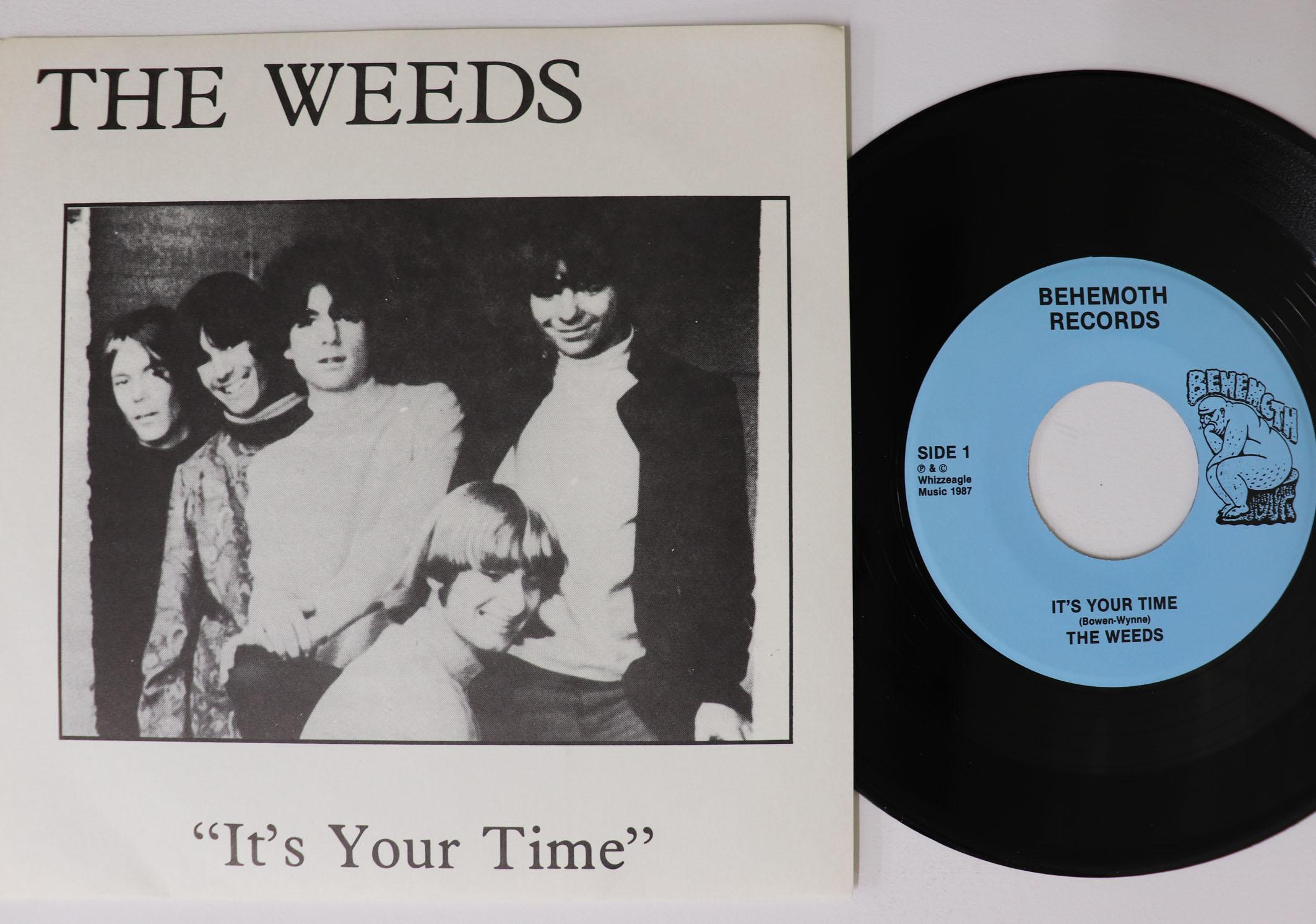 

7inch Record WEEDS Its Your Time Little Girl NONE BEHEMOTH 1988 US Rock Used