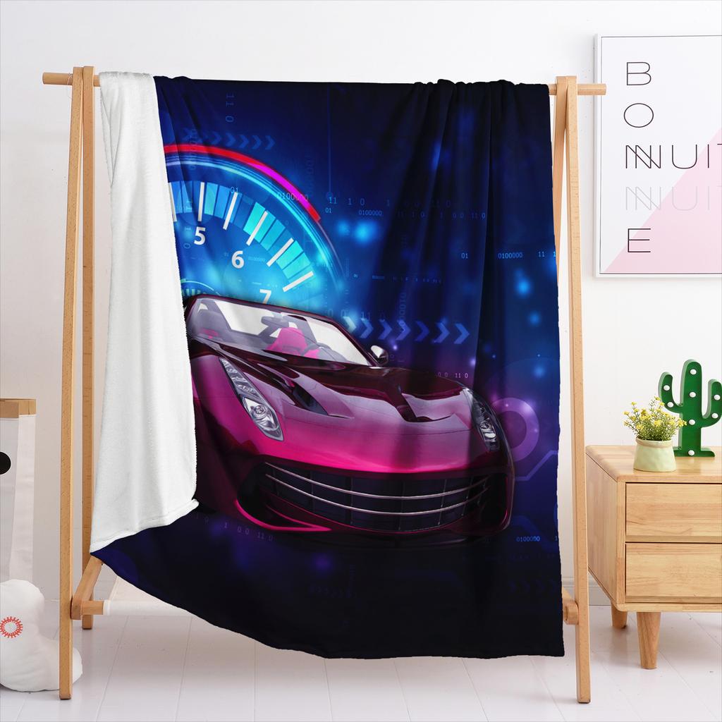 Blanket Flannel Blanket Racing Game 3D Digital Printed Blanket Blanket