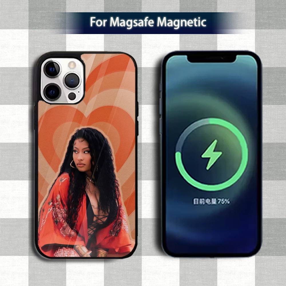 N-Nicki Singer M-Minaj-es Phone Case For iPhone 13,12,15,17,11,16,14,Pro,Max,Plus,Mini,Magsafe,Magnetic Wireless Charging Case