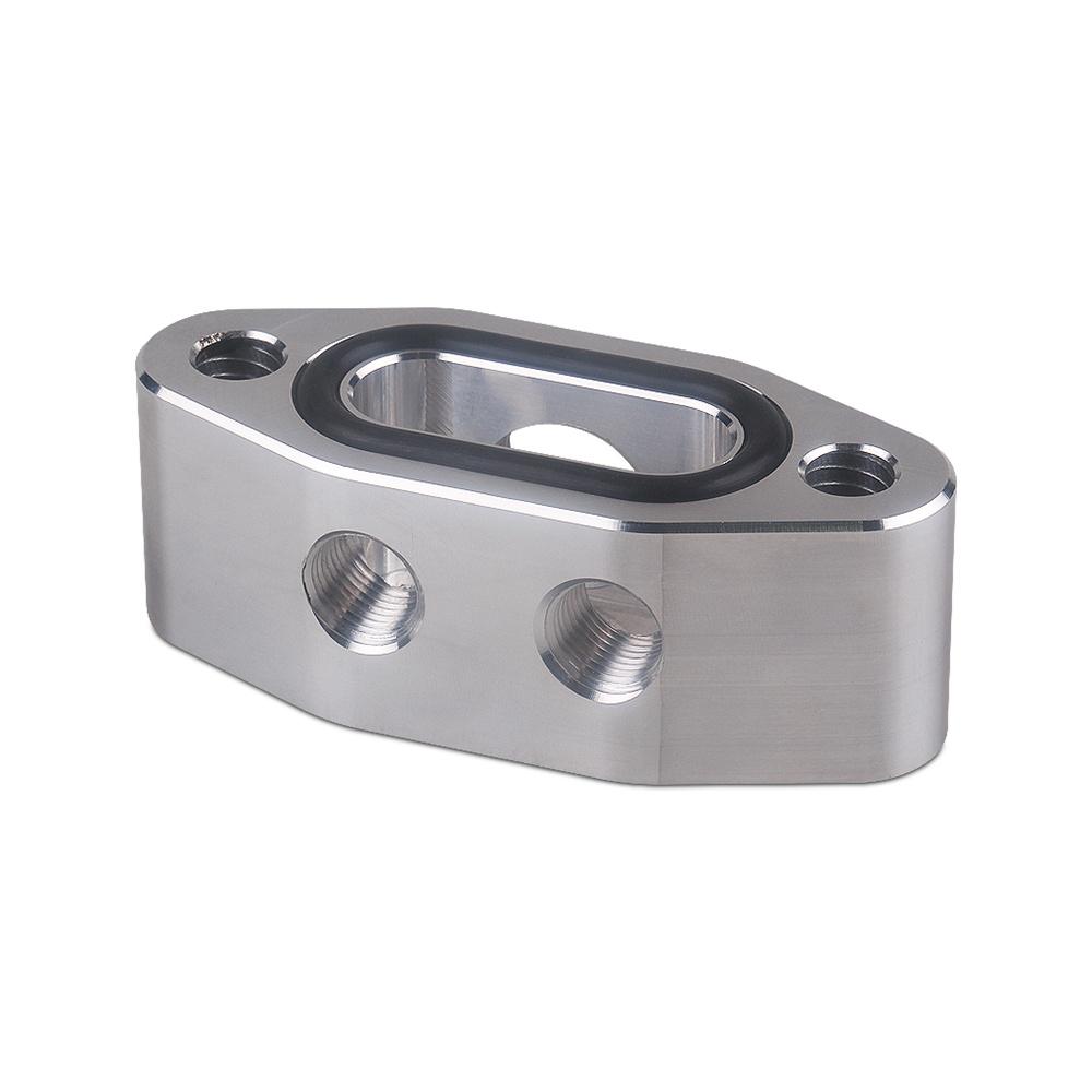 Oil Feed Line Adapter Plate M16 X 1.5 / 1/8"Npt For Ls
