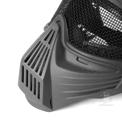 Full Face Shooting Mask Mesh Type (Black) Face Guard for Airsoft, Survival Games, and Cosplay