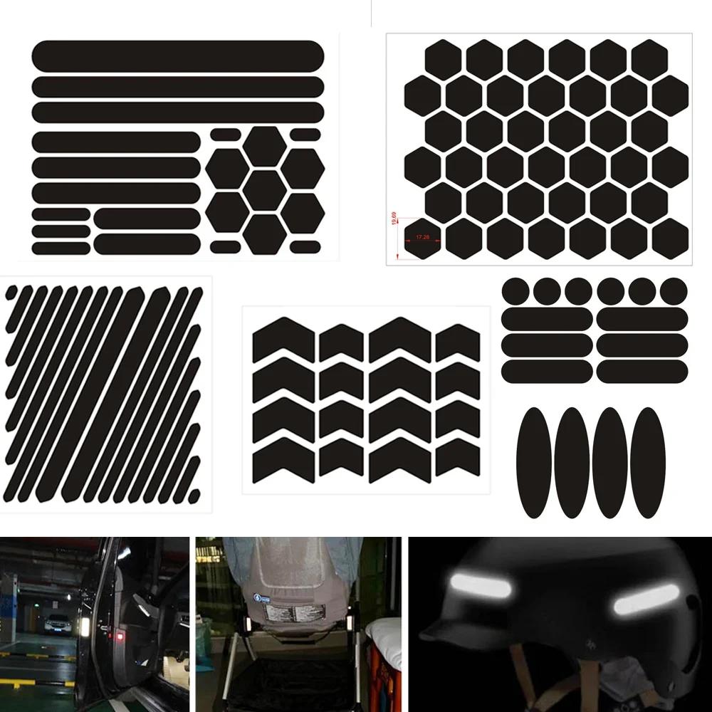 Reflektierende Aufkleber für Helme Invisible Helme Aufkleber Selbstklebendes Reflektierband für Helme Fahrrad Motorrad Roller