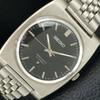 VINTAGE SEIKO HAND-WINDING JAPAN 6602B MENS BLACK COLOR DIAL WATCH A706426-1