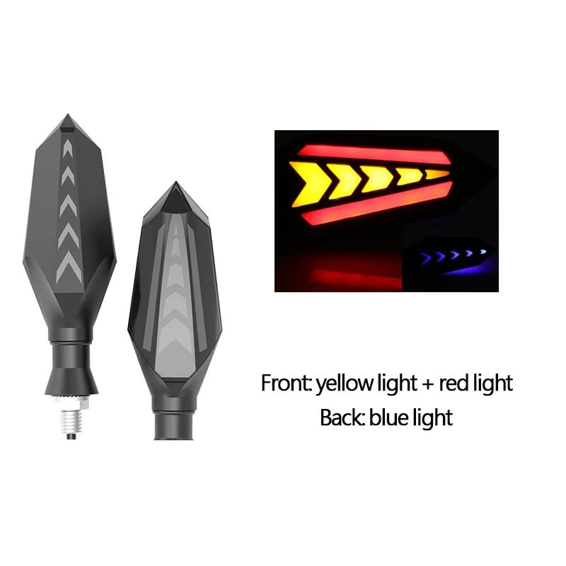 2x Universal DRL Led Daytime Running Lamp LED Motorcycle Turn Signal Light Flowing Flashing Indicator Blinker Moto Rear Light