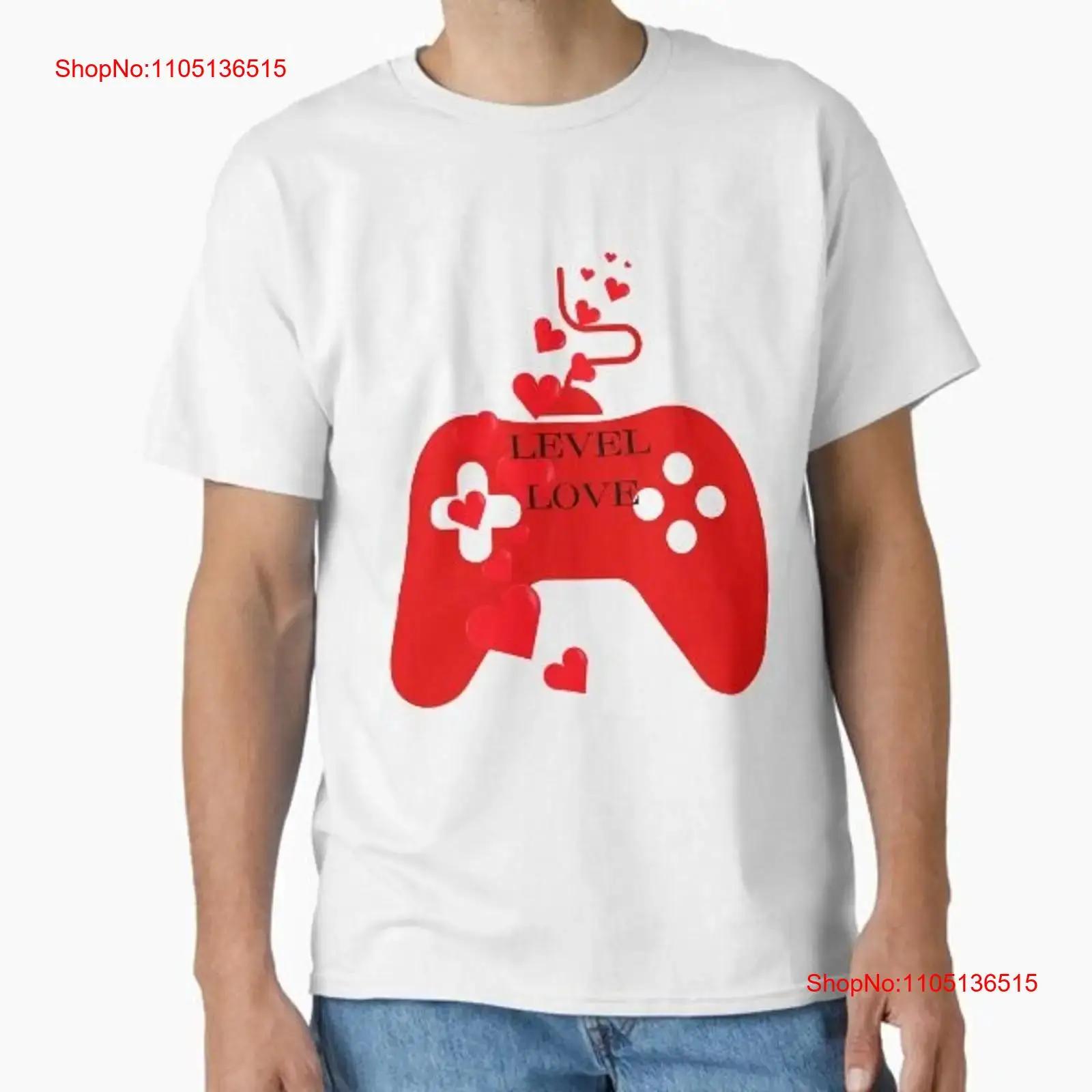 

Valentines Day Gaming Level Love T Shirt Cl Made in US AUS Size S 2XL vintage Washed graphic homme Breathable fashion Stylish 5XL різнокольоровий