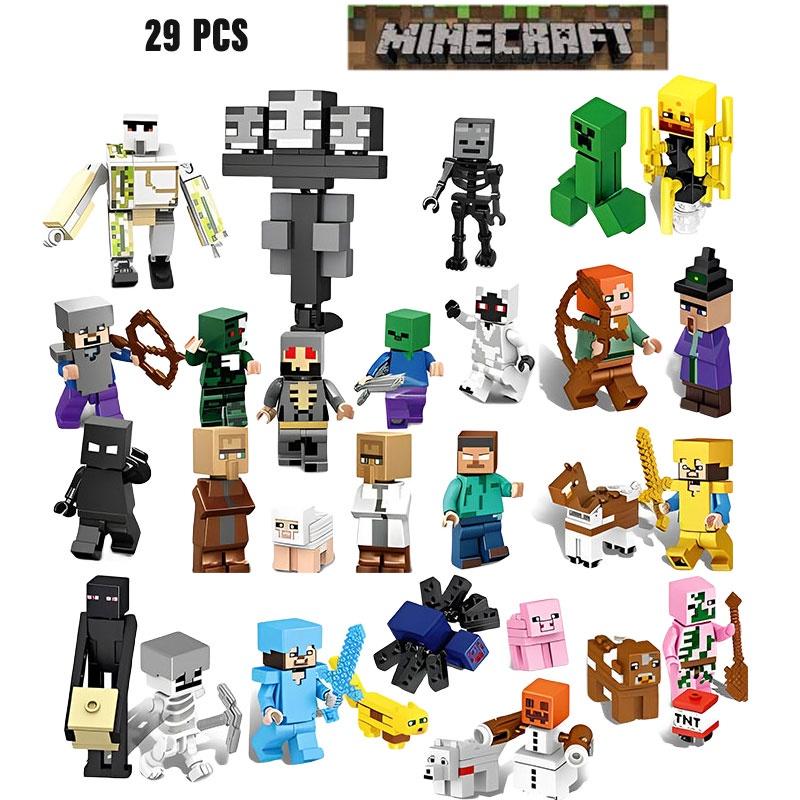 Interactive My World Building Blocks Small Parts 29pcs Plastic Material