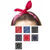 Western Pattern Headscarf Bandanas Hiphop Head Scarf Music Festival Headwrap Cycling Dancing Head Scarf Handkerchief