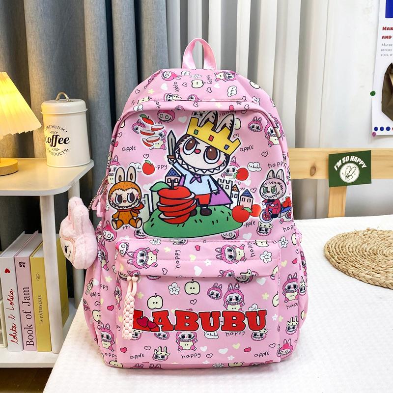 School bag female primary and secondary school students cartoon large capacity backpack fashionable cute student lightweight versatile backpack