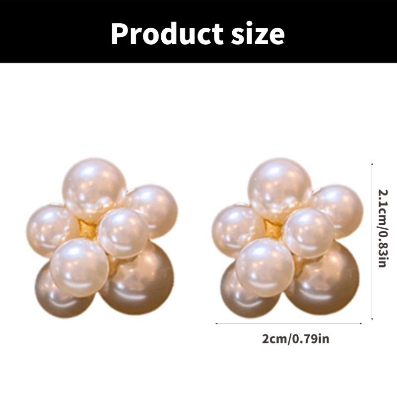 Natural Freshwater Pearls Studs Earrings With Soft Luster and Sturdy Alloy Materials for Everyday Wear or Special Event