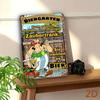 Rustic Vintage Metal Tin Sign with Humorous German Festival Design for Farmhouse Bar