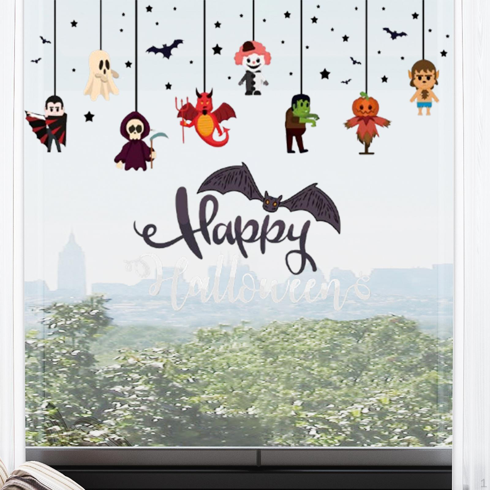 

Хэллоуин Оконные наклейки Украшения Офис Гостиная Фреска Наклейка with Happy