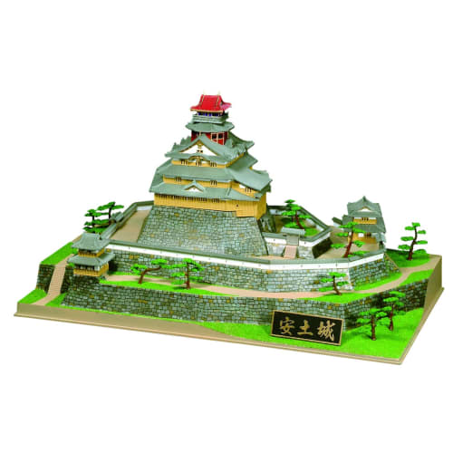 Doyusha 1/360 Japanese Castle Deluxe Azuchi Castle Plastic Model DX-6 Molded Color