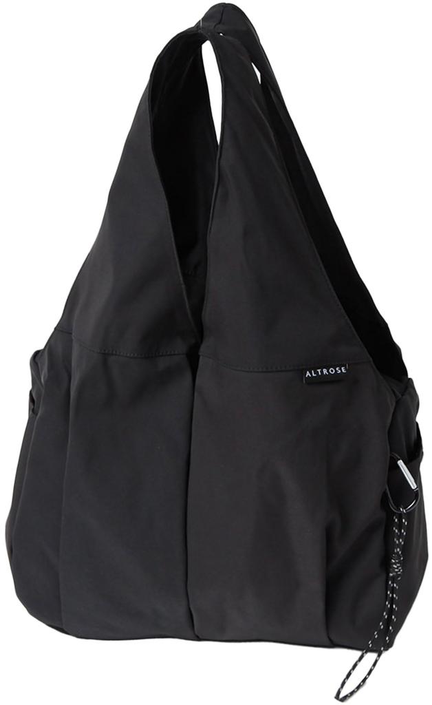 Altros Black Tote Bag for Women, Big, Large Capacity, A4 Size, Nylon, with Gusset, Large, Mommy Bag, Stylish, Cute, Perfect for Camping, Outdoor