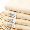 Pure Cotton Long Sleeve White Crew Neck Shirt, Non-See-Through, Loose Fit for Men and Women