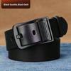 Men's Retro Genuine Leather Pin Buckle Belt for Casual Jeans