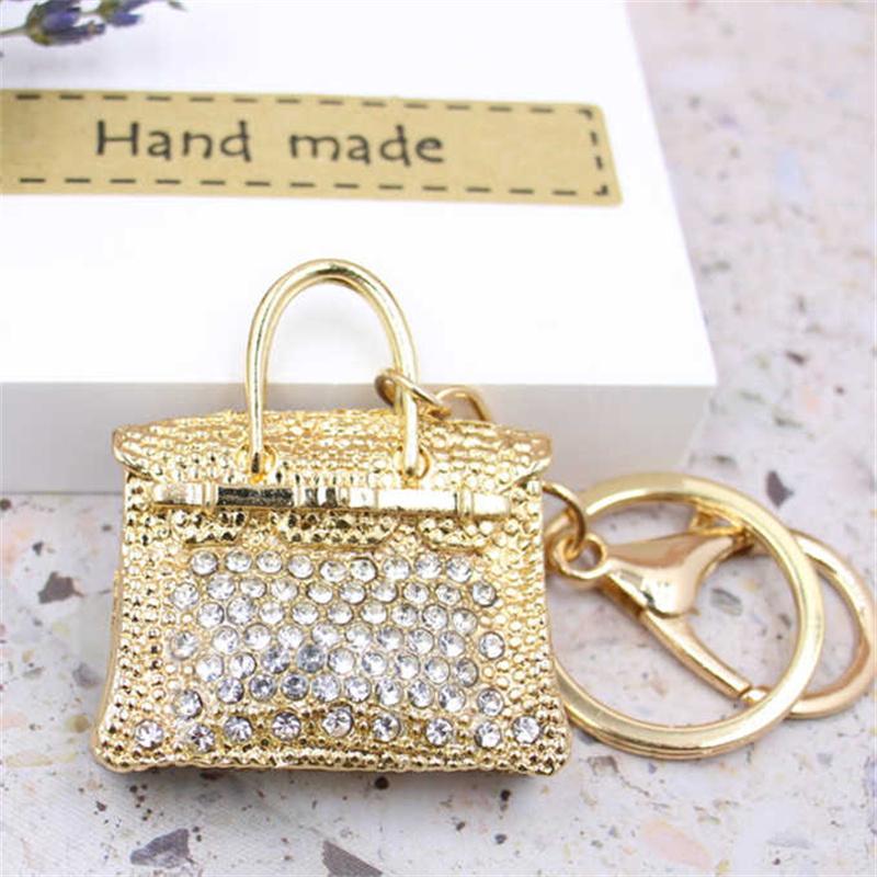 Fashion Cute Crystal Women Rhinestone Bag Lady Wedding Jewelry Trinket Car Girl Gift Bag Charm
