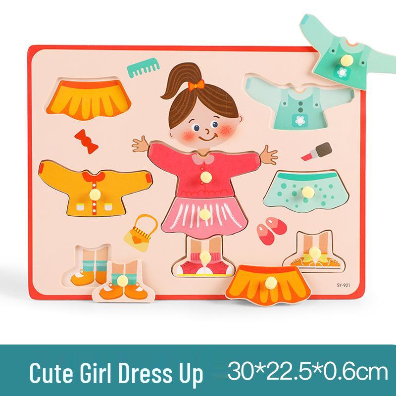 Wooden Alphanumeric Puzzle Board for Kids – Educational, Cognitive Matching & Hand Grab Toy