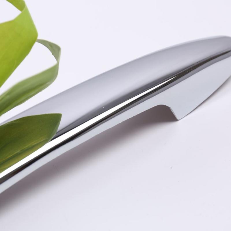 For 2007-2014 Mazda Demio 2  Third generation glossy chrome silver Side car Door Handle Covers Trims 2008 2009 2010 2012 2013